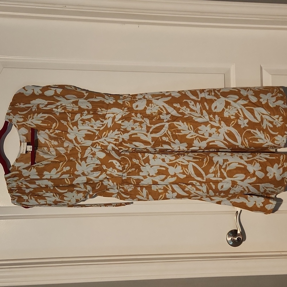 XL Ava & Viv Floral Sun Dress in YELLOW & Pale Blue ☀️ - Picture 4 of 8